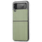 For Samsung Galaxy Z Flip3 5G Cross Pattern Slim PC Protective Case(Green)