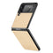 For Samsung Galaxy Z Flip3 5G Cross Pattern Slim PC Protective Case(Yellow)
