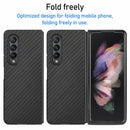 For Samsung Galaxy Z Fold3 5G Cross Pattern Slim PC Protective Case(Black)