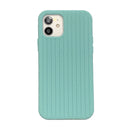 Herringbone Texture Silicone Protective Case For iPhone 13(Green Jade)