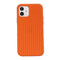 Herringbone Texture Silicone Protective Case For iPhone 13(Orange)