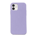 Herringbone Texture Silicone Protective Case For iPhone 13(Light Purple)