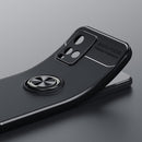 For vivo Y21 / Y33S Metal Ring Holder 360 Degree Rotating TPU Case(Blue)