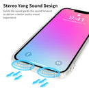 Sound Coversion Shockproof Frosted Acrylic Protective Case For iPhone 13 Pro Max(Transparent)