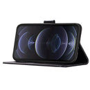 Wind Chime Owl Embossing Pattern Horizontal Flip Leather Case with Holder & Card Slots & Wallet For iPhone 13(Black)