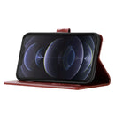 Wind Chime Owl Embossing Pattern Horizontal Flip Leather Case with Holder & Card Slots & Wallet For iPhone 13(Brown)