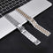 22mm Men Version Seven-beads Steel Watch Band(Black Gold)