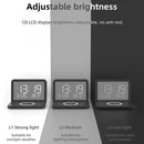 SY-118 15W Foldable Mirror Surface Perpetual Desk Calendar Clock Wireless Charger with Alarm Clock & Three-level Brightness Adjustable Function(White)