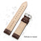 14mm Two-layer Cowhide Leather Bamboo Joint Texture Watch Band(Red)