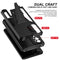 For Samsung Galaxy A52 4G/A52 5G/A52S 5G Super V Armor PC + TPU Shockproof Case with Invisible Holder(Black)