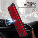 For Samsung Galaxy A01 Core / M01 Core Super V Armor PC + TPU Shockproof Case with Invisible Holder(Red)