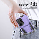 For Samsung Galaxy Note20 Ultra Super V Armor PC + TPU Shockproof Case with Invisible Holder(Purple)