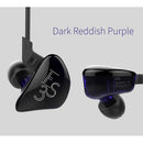 KZ ES3 Standard Version 3.5mm Hanging Ear Sports Design In-Ear Style Wired Earphone, Cable Length: 1.2m(Purple)