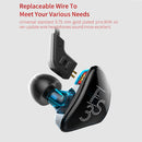 KZ ES3 Standard Version 3.5mm Hanging Ear Sports Design In-Ear Style Wired Earphone, Cable Length: 1.2m(Purple)