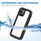 RedPepper Transparent Dot Shockproof Waterproof PC + TPU Protective Case For iPhone 13 mini(Black)