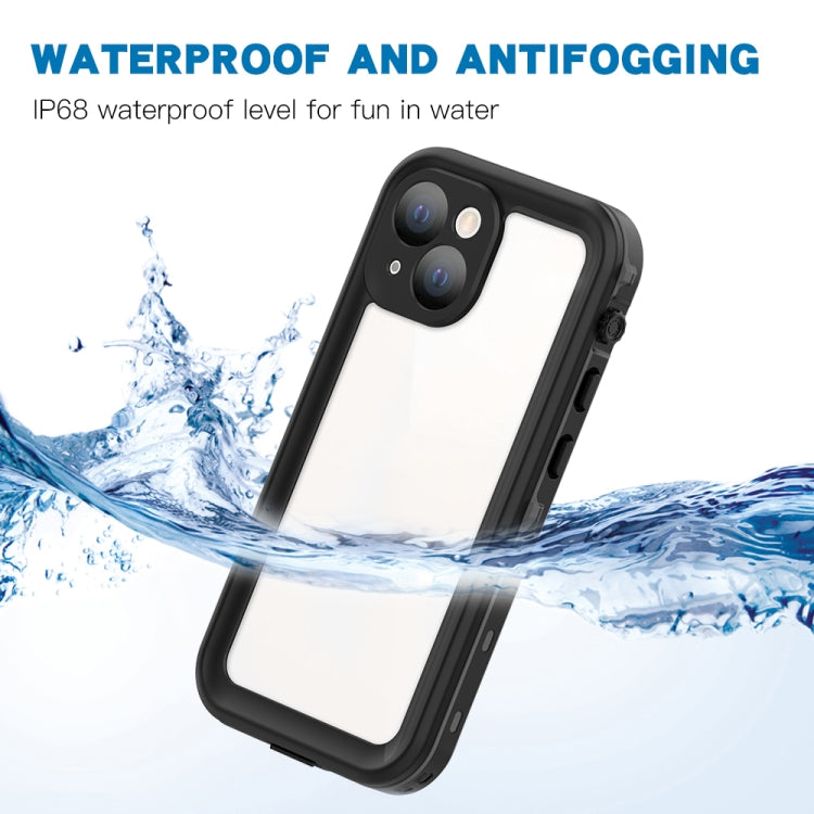 RedPepper Transparent Dot Shockproof Waterproof PC + TPU Protective Case For iPhone 13 mini(Black)