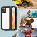 RedPepper Transparent Dot Shockproof Waterproof PC + TPU Protective Case For iPhone 13 mini(Black)
