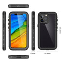 RedPepper Transparent Dot Shockproof Waterproof PC + TPU Protective Case For iPhone 13 Pro(Black)