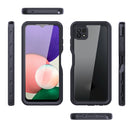 For Samsung Galaxy A22 5G RedPepper Transparent Dot Shockproof Waterproof PC + TPU Protective Case(Black)