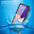 For Samsung Galaxy A22 5G RedPepper Transparent Dot Shockproof Waterproof PC + TPU Protective Case(Black)
