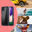 For Samsung Galaxy A22 5G RedPepper Transparent Dot Shockproof Waterproof PC + TPU Protective Case(Black)