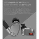 KZ ZS5 Standard Version 3.5mm Hanging Ear Sports Design In-Ear Style Wired Earphone, Cable Length: 1.2m(Grey)