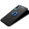 For Huawei Honor 20 Lite lenuo Shockproof TPU Protective Case with Invisible Holder(Black Blue)