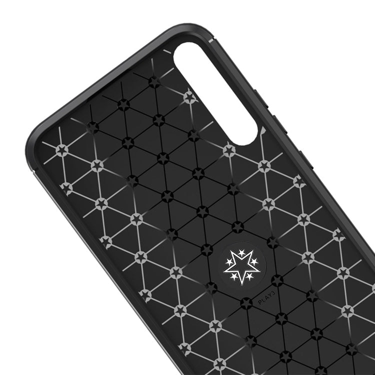 For Huawei Honor 20 Lite lenuo Shockproof TPU Protective Case with Invisible Holder(Black Blue)
