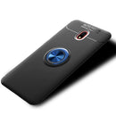 For Xiaomi Redmi 8A lenuo Shockproof TPU Protective Case with Invisible Holder(Black Blue)