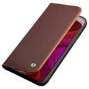 QIALINO Business Horizontal Flip Leather Case with Holder & Card Slots & Wallet For iPhone 13(Brown)