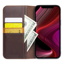 QIALINO Business Horizontal Flip Leather Case with Holder & Card Slots & Wallet For iPhone 13(Brown)