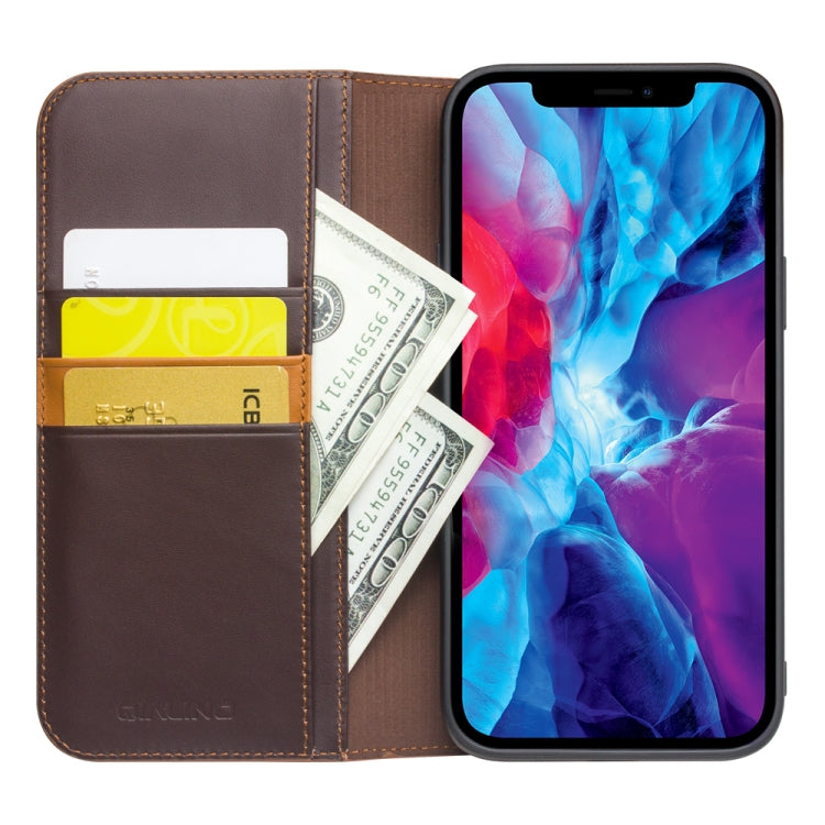 QIALINO Business Horizontal Flip Leather Case with Holder & Card Slots & Wallet For iPhone 13 Pro Max(Brown)