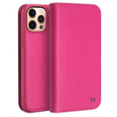 QIALINO Business Horizontal Flip Leather Case with Holder & Card Slots & Wallet For iPhone 13 Pro Max (Rose Red)