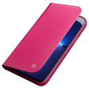 QIALINO Business Horizontal Flip Leather Case with Holder & Card Slots & Wallet For iPhone 13 Pro Max (Rose Red)