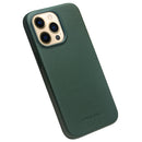 QIALINO Nappa Cowhide MagSafe Magnetic Protective Case For iPhone 13 Pro Max(Dark Green)