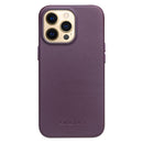 QIALINO Nappa Cowhide MagSafe Magnetic Protective Case For iPhone 13 Pro Max(Purple Crystal)