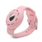 Anti-scratch Shockproof Silicone Bracelet Strap Protective Cover Case For AirTag(Pink)