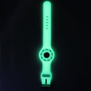Anti-scratch Shockproof Silicone Bracelet Strap Protective Cover Case For AirTag(Clear Fluorescent)