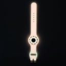 Anti-scratch Shockproof Silicone Bracelet Strap Protective Cover Case For AirTag(Rose Red Fluorescent)