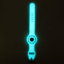 Anti-scratch Shockproof Silicone Bracelet Strap Protective Cover Case For AirTag(Blue Fluorescent)