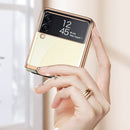 For Samsung Galaxy Z Flip3 5G GKK Phantom TPU + Plating Protective Case(Black)