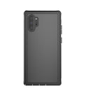 For Samsung Galaxy Note10+ Waterproof Dustproof Shockproof Transparent Acrylic Protective Case(Black)
