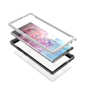 For Samsung Galaxy Note10+ Waterproof Dustproof Shockproof Transparent Acrylic Protective Case(Black)