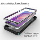 For Samsung Galaxy S10 Waterproof Dustproof Shockproof Transparent Acrylic Protective Case(Black)