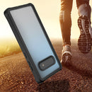 For Samsung Galaxy S10 Waterproof Dustproof Shockproof Transparent Acrylic Protective Case(Black)