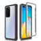 For Huawei P40 Pro Waterproof Dustproof Shockproof Transparent Acrylic Protective Case(Black)