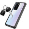 For Huawei P40 Pro Waterproof Dustproof Shockproof Transparent Acrylic Protective Case(Black)