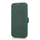 Push Window Double Buckle PU + Silicone Horizontal Flip Leather Case with Holder & Card Slot For iPhone XR(Green)