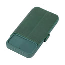 Push Window Double Buckle PU + Silicone Horizontal Flip Leather Case with Holder & Card Slot For iPhone XR(Green)