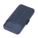 Push Window Double Buckle PU + Silicone Horizontal Flip Leather Case with Holder & Card Slot For iPhone XR(Blue)